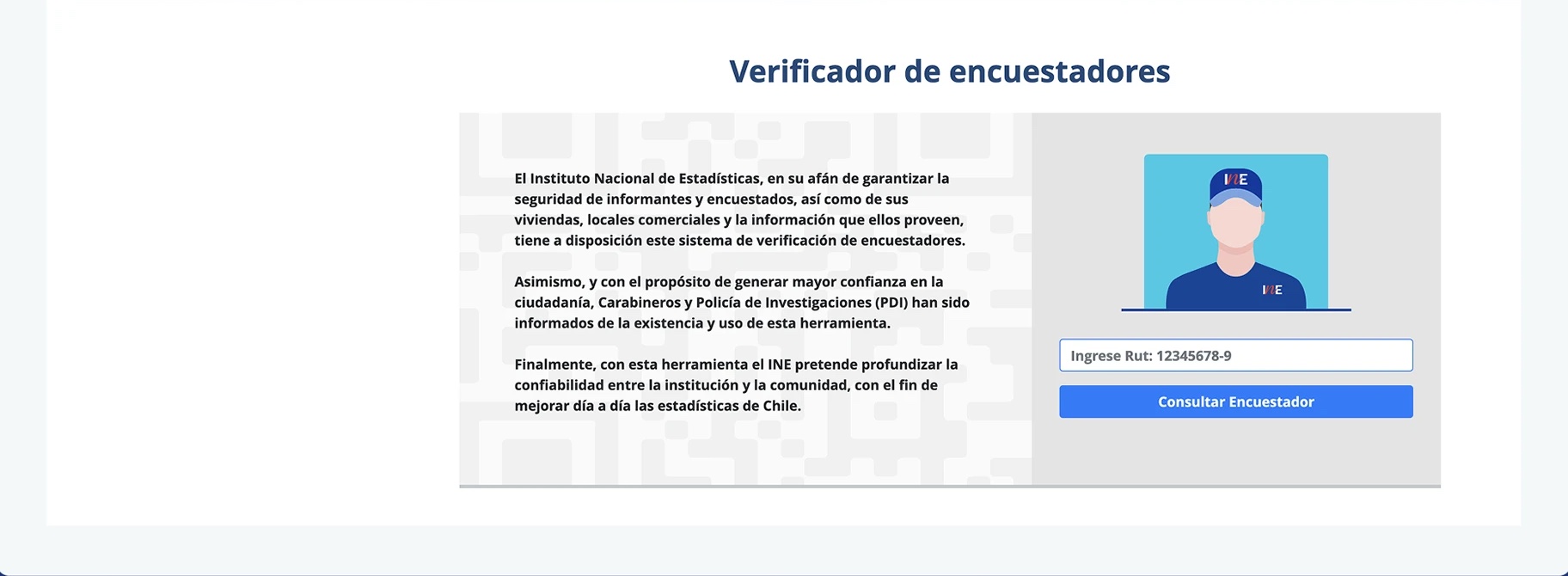 Redireccionamiento al Verificador de encuestadores sin ruta de retorno