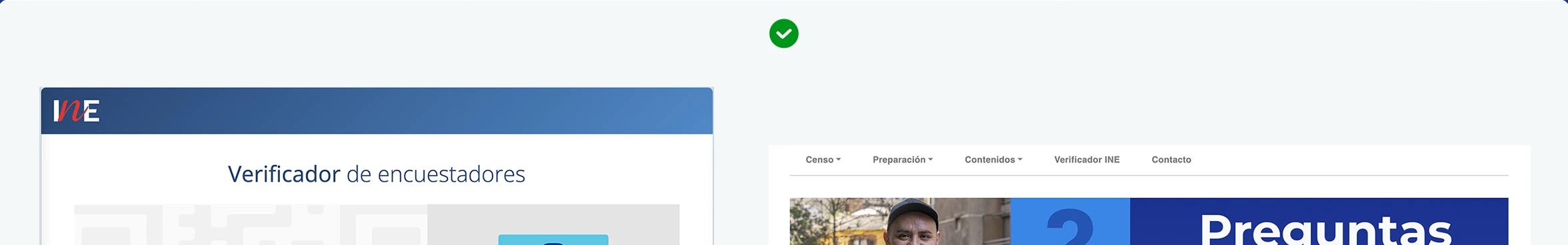 Página del INE a la que redirige Resultados históricos